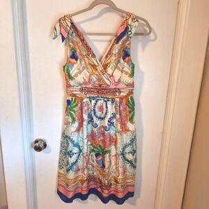 Multicolor Sleeveless Dress